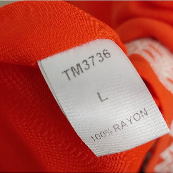 Orange Embroidered Boho Lined Summer Dress for work and play - Picture 10 of 13